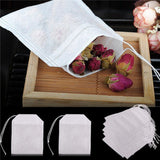 Teabags 100pcs/lot 5.5 X 7cm Empty Tea Bags with String Heal Seal Filter Paper for Herb Loose Tea