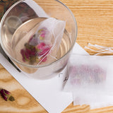 Teabags 100pcs/lot 5.5 X 7cm Empty Tea Bags with String Heal Seal Filter Paper for Herb Loose Tea