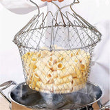 CHEF BASKET | The Ulitmate Collapsible  Colander, Strainer Deep Frying Net Free shipping