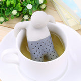 Tea Strainer Interesting Life Partner Cute Mr Teapot Silicone Tea Infuser Filter Teapot for Tea & Coffee Filter Drinkware