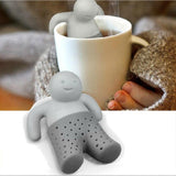 Tea Strainer Interesting Life Partner Cute Mr Teapot Silicone Tea Infuser Filter Teapot for Tea & Coffee Filter Drinkware